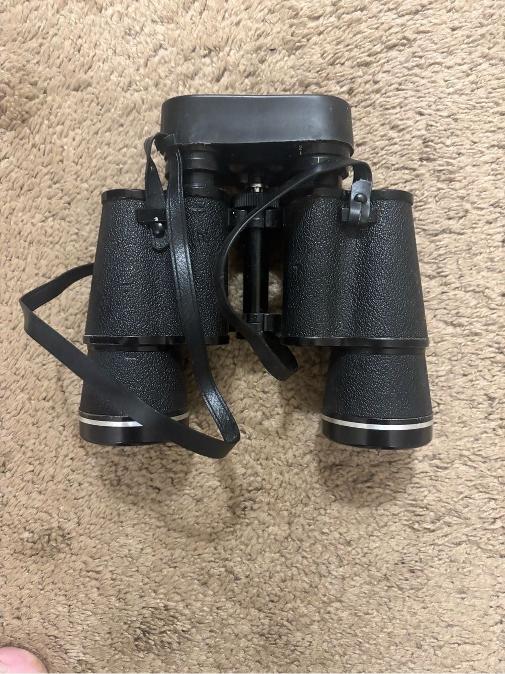 Black Classic Binoculars with Neck Strap